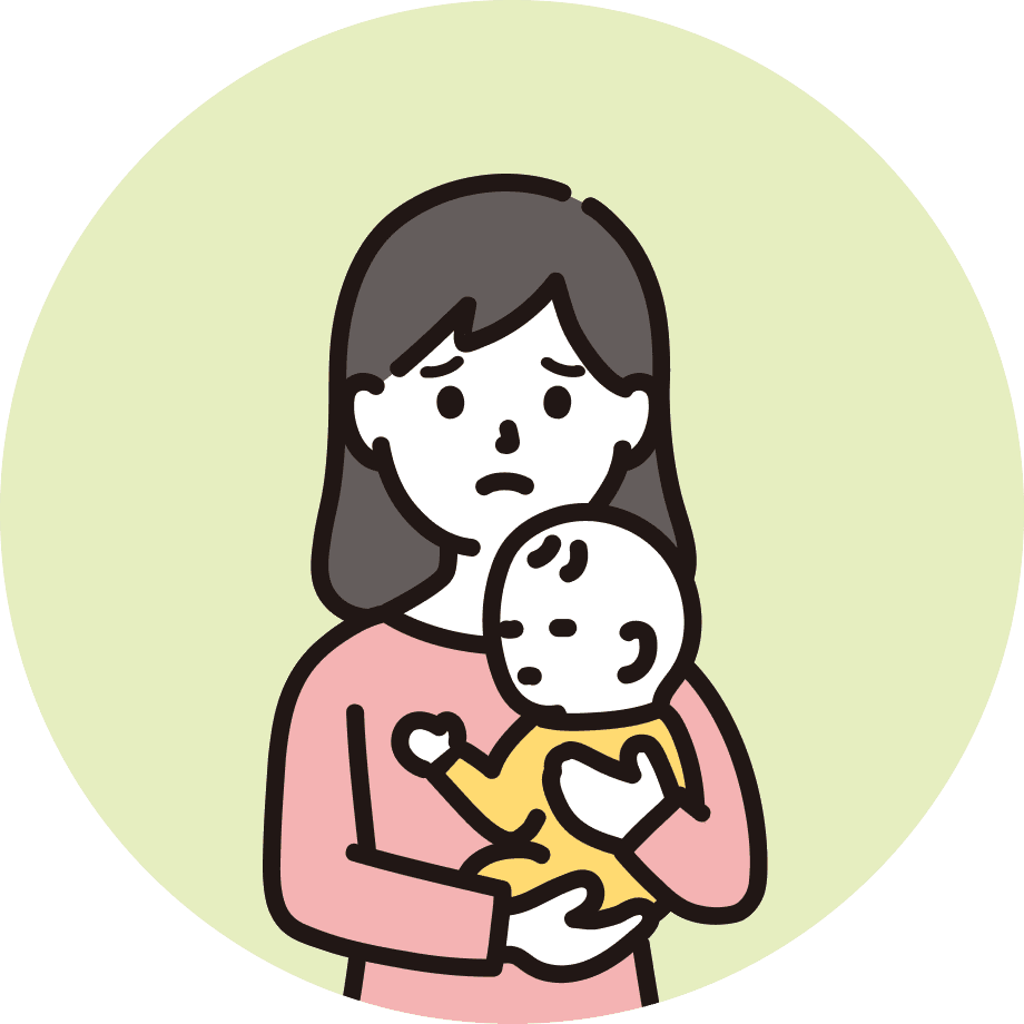 子育てに悩む女性